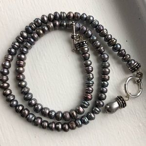 Beaded toggle necklace